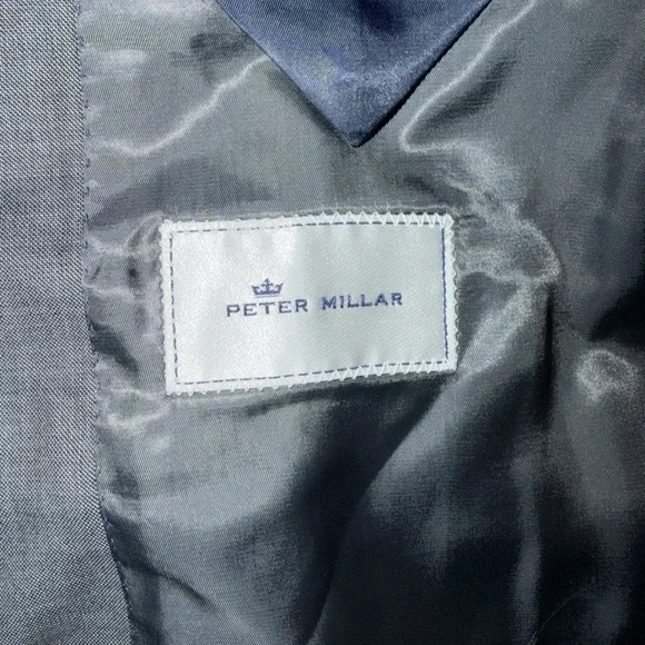 LNWOT RECENT PETER MILLAR MID GRAY WOOL SUIT SZ 42L 37X33 MINT